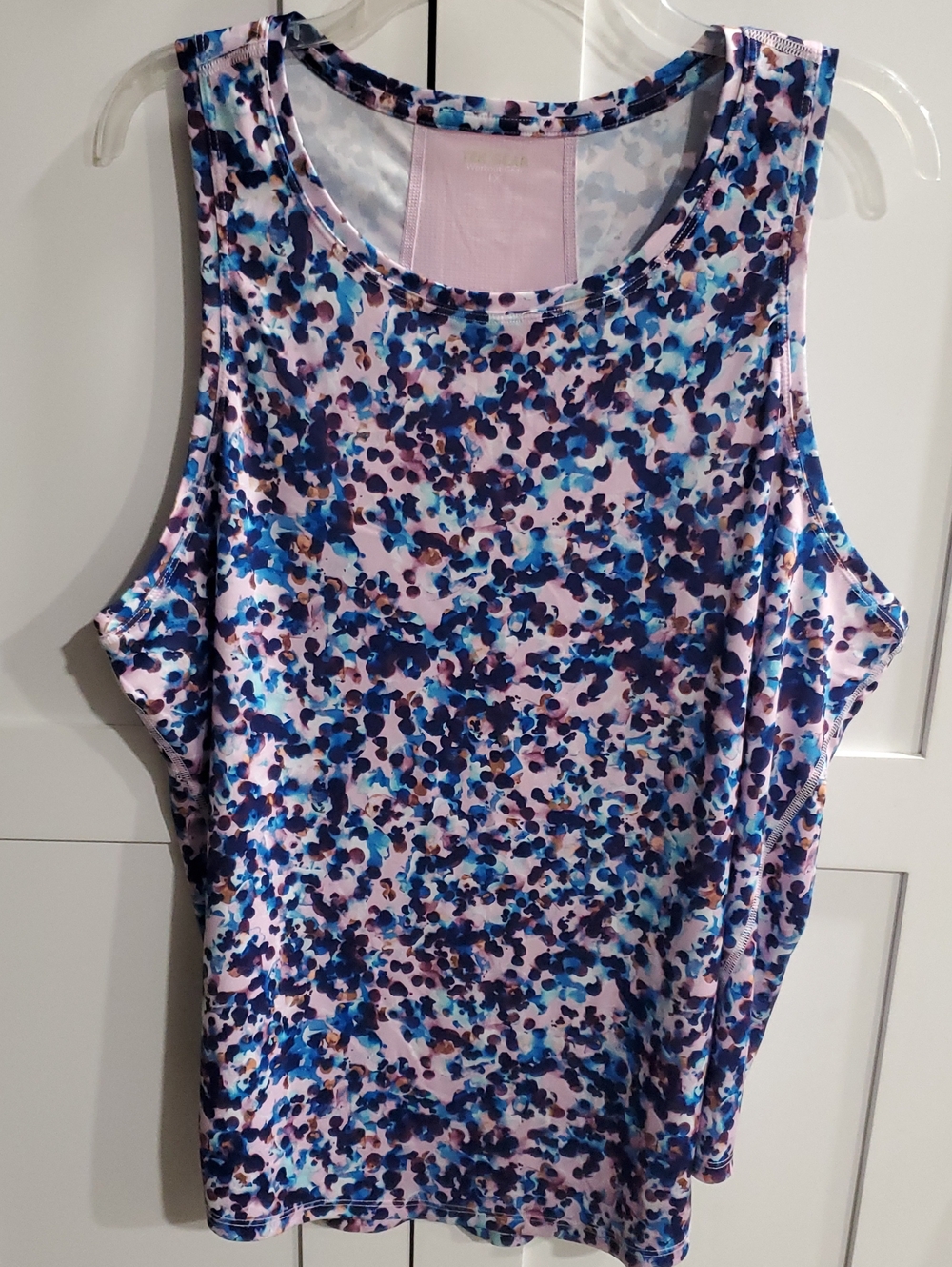 Women’s Sleeveless Printed Tank Top - Blue & Purple